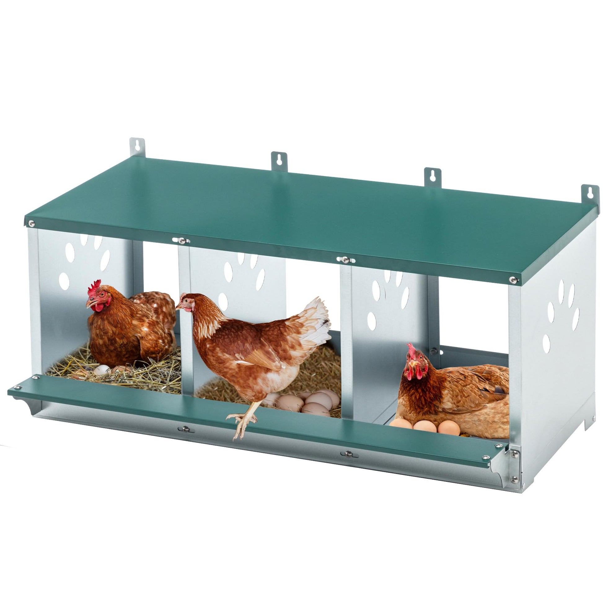 Outdoor Wooden Chicken Coop for 10 Chickens,Large Hen House Poultry Habitat Pet Hutch Run Cage with 2 Chicken Nesting Boxes,Walk in Chicken Coops Run W/Ramp and Run,Waterproof Roof,(80"×82"×69")