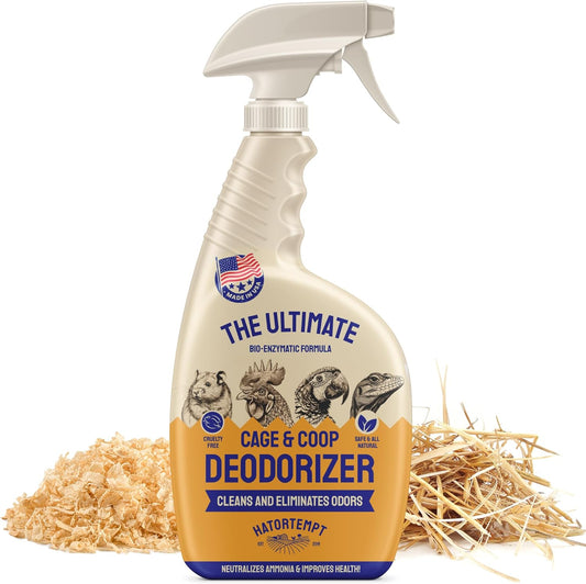Chicken Coop Deodorizer & Cleaner – All Natural Odor and Ammonia Control Spray – 32 Oz for Backyard Chickens to Remove Smell - Coop Deodorizer Spray