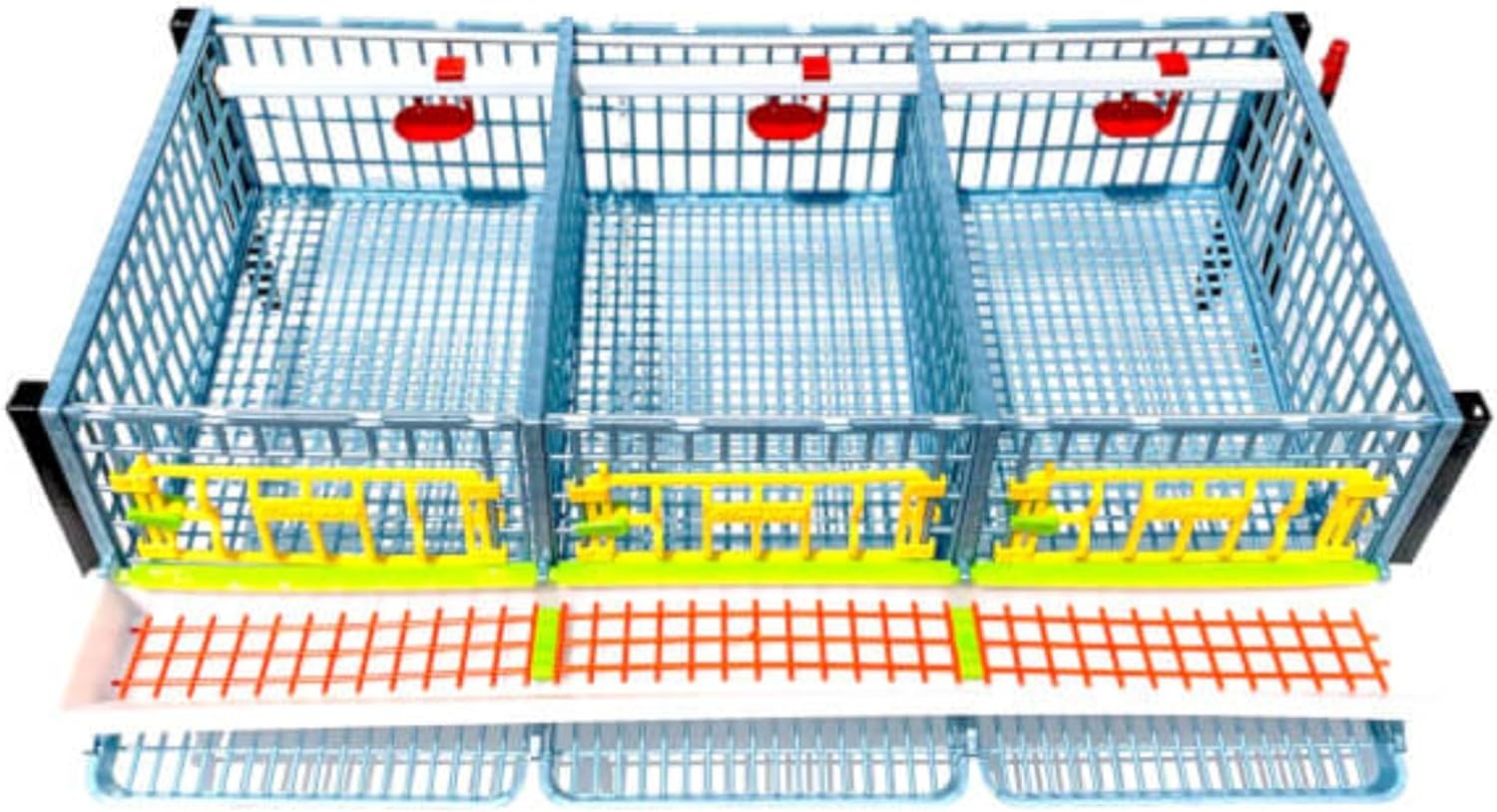 Quail Breeding Cage Indoor: 3 Layer Stackable Quail Coop, Easy Clean, Rust-Free, Easy Egg Collection (2024 Upgrades: Longer Waste Trays, Removable Middle Walls) Cimuka by Hatching Time (Traditional)